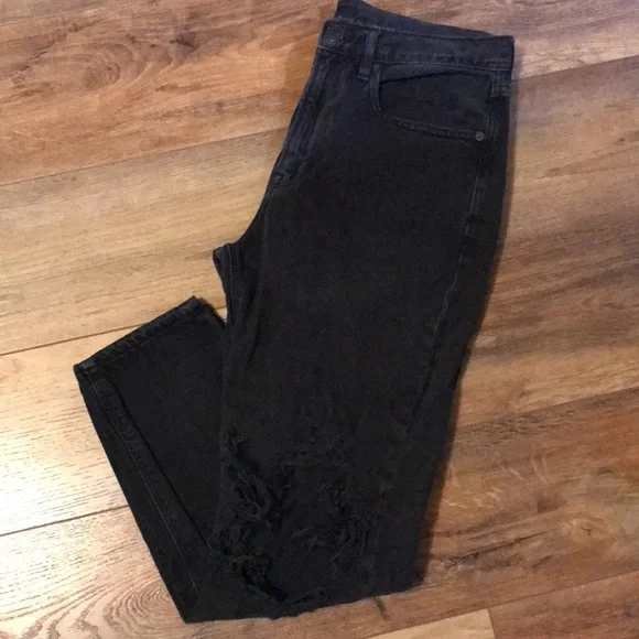 American Eagle Black Distressed Jeans - Picture 3 of 7